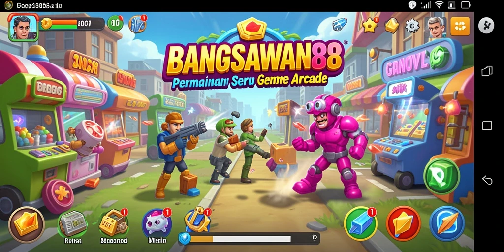 Tampilan gameplay seru di BANGSAWAN88 dengan karakter yang menarik.