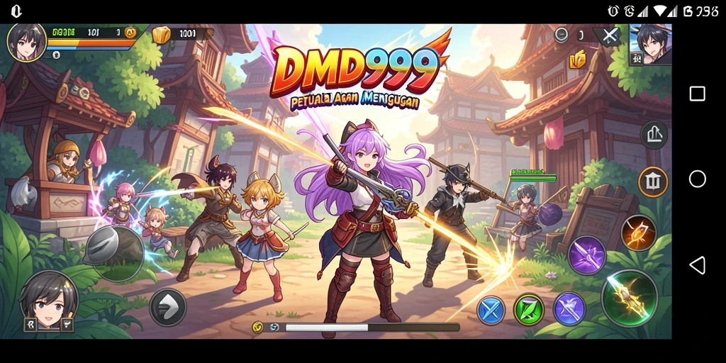 Tampilan gameplay DMD999 yang menakjubkan dan memikat.