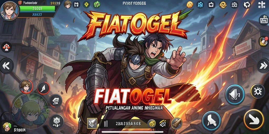 Tampilan menarik dari gameplay Anime dalam FIATOGEL.