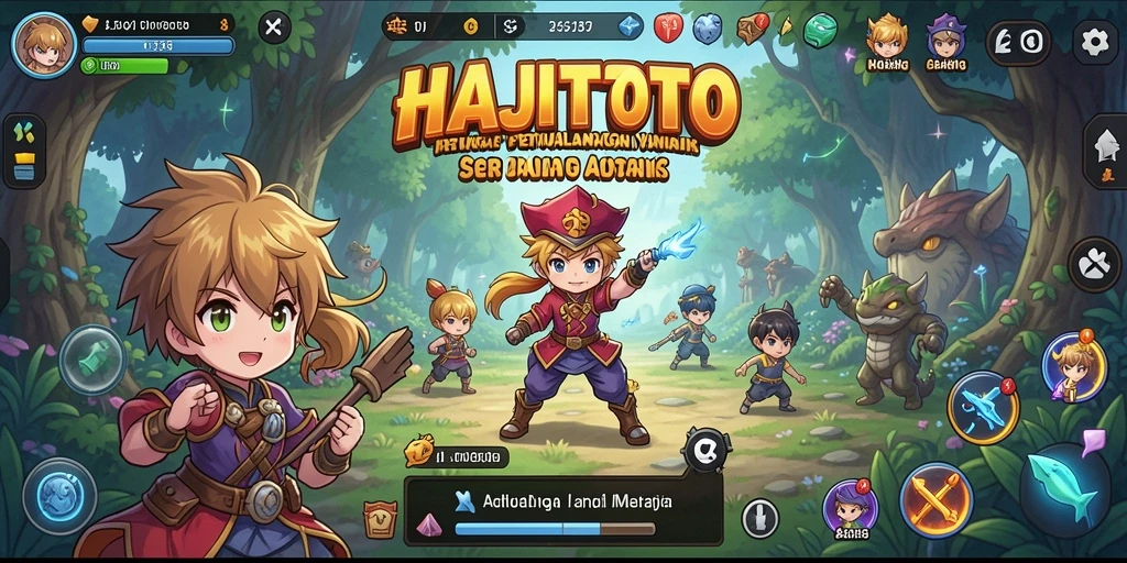 Tampilan gameplay menarik dalam HAJITOTO dengan karakter Anime yang dinamis.