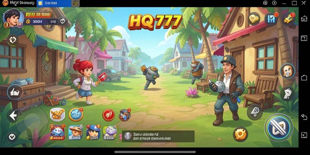 Tampilan gameplay yang seru di HQ777 dengan berbagai tantangan menarik.