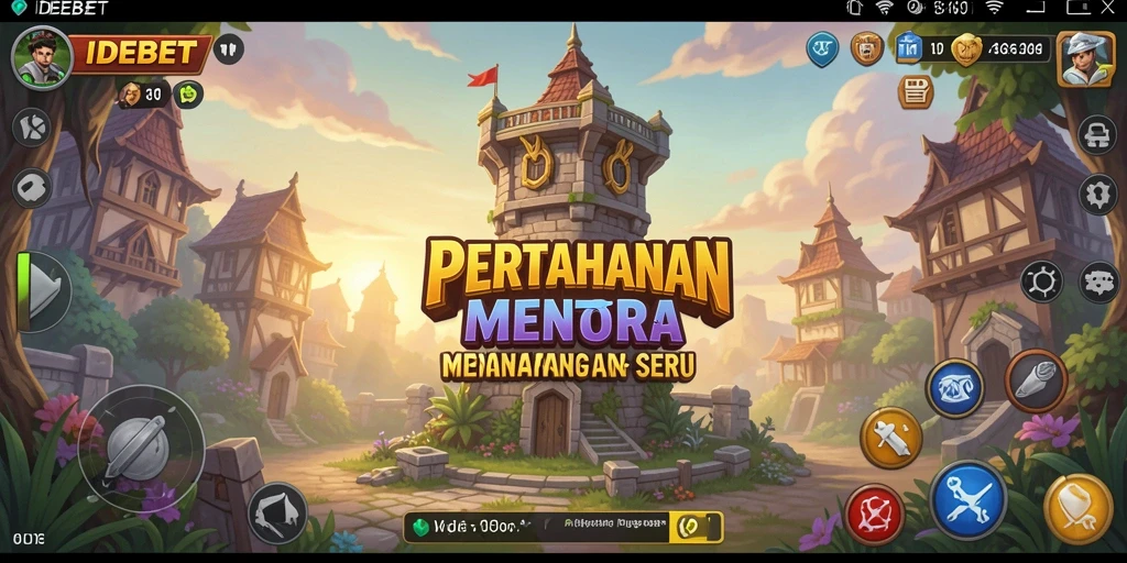 Gameplay <strong>IDEBET</strong> yang seru dengan menara pertahanan yang strategis.