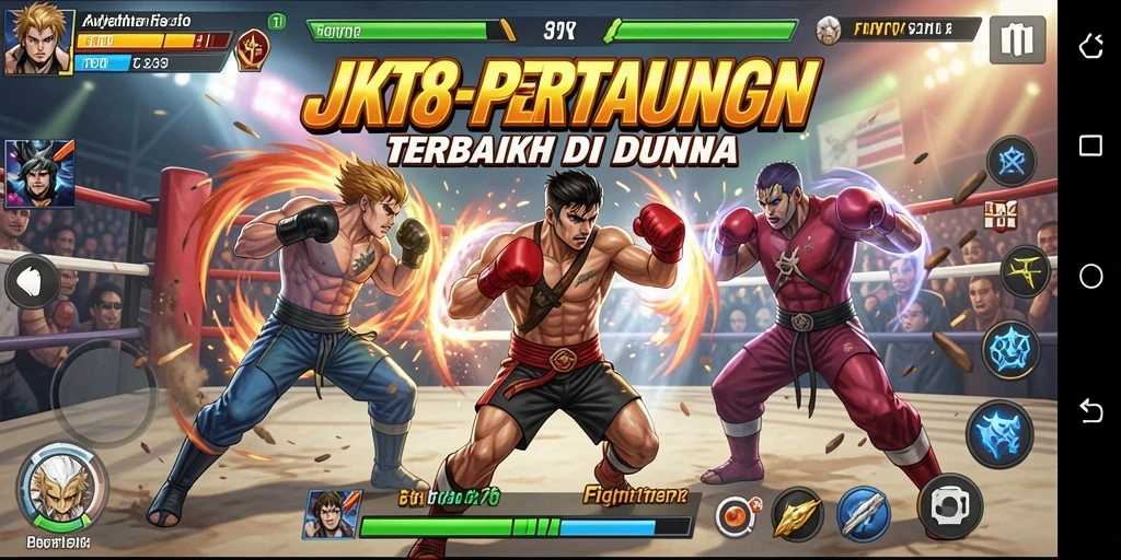 Tangkapan layar JKT8 menampilkan aksi pertarungan yang mendebarkan.