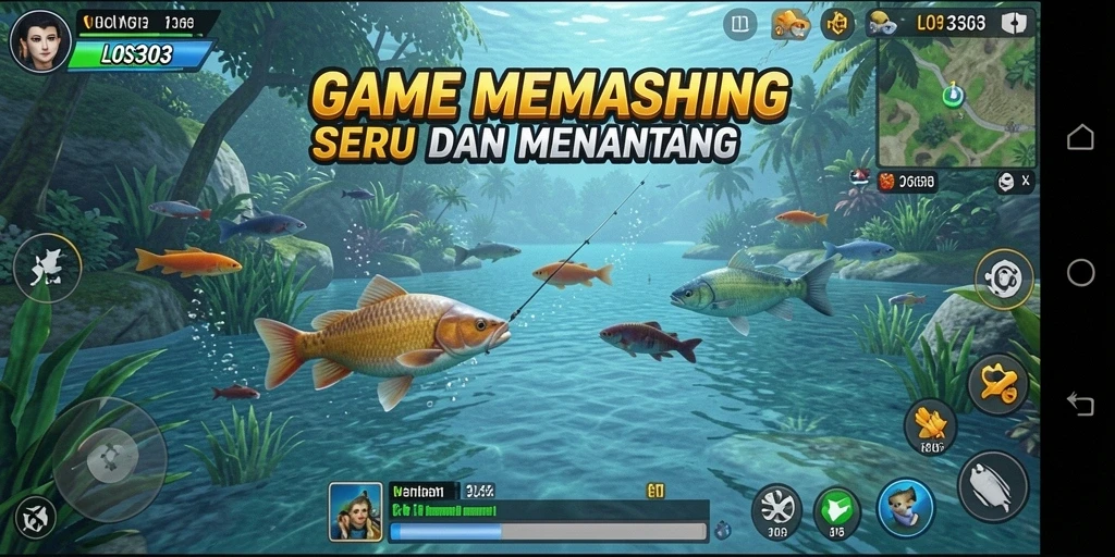 Tampilan gameplay <strong>LOS303</strong> yang menarik dengan aksi memancing seru.