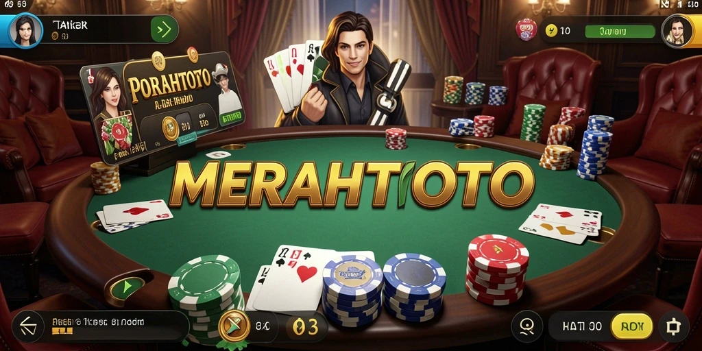 Tangkapan layar MERAHTOTO menunjukkan pengalaman seru bermain poker.