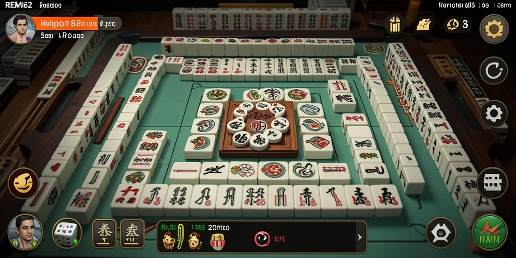 Tampilan gameplay Mahjong yang menarik dan menantang.