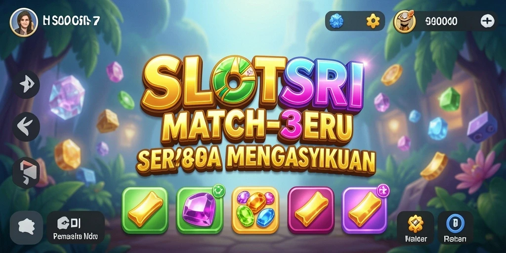 Screenshot SLOTSRI menampilkan gameplay Match-3 yang mengasyikkan.
