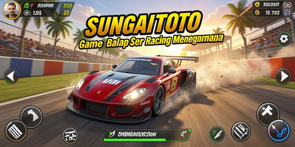 Tampilan menarik gameplay SUNGAITOTO dengan aksi balap seru.