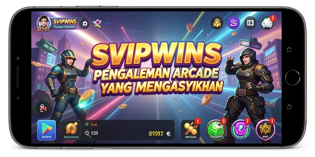 Tampilan gameplay menegangkan dalam SVIPWINS yang penuh aksi.