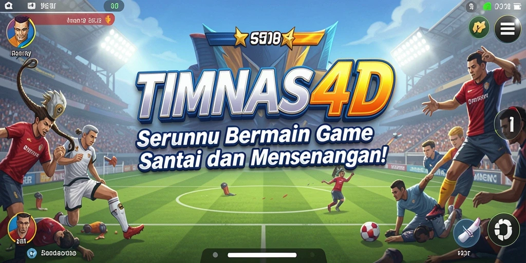 Tampilan gameplay seru dan berwarna-warni dari TIMNAS4D.