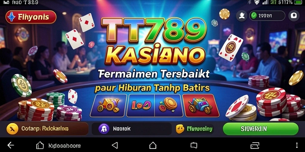 Tampilan gameplay kasino yang menarik di aplikasi TT789.